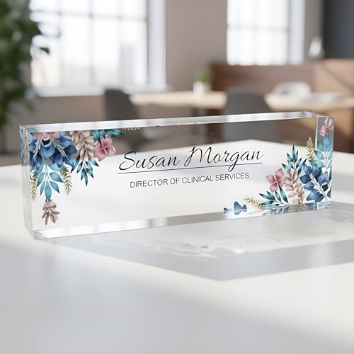 ARTBLOX | Teacher Desk Name Plate, Name Plate for Desk Gift for Teacher, Personalized Teacher Gifts, Teacher Sign, Teacher Gift for Women,Office Décor