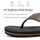 ARRIGO BELLO Flip Flops Herren Zehentrenner Leder badelatschen Sommerschuhe Rutschfest Sandalen Flipflop Größe 41-46 (A Schwarz, 45 EU)