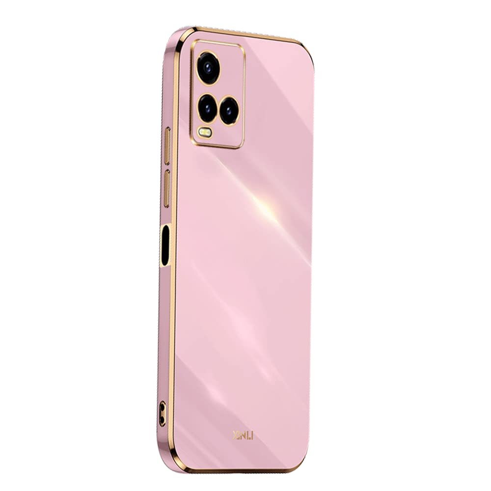 Cover Per VIVO Y21 / Y21S / Y33S - Custodia Protettiva In TPU Viola Con Glitter, Morbida E Leggera Per Donne E Ragazze