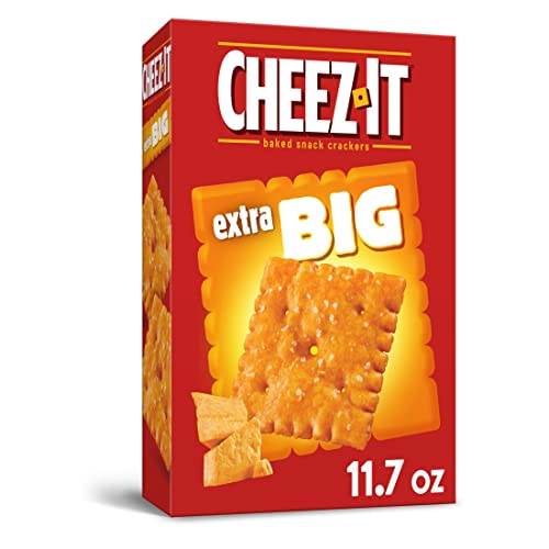 Cheez-It Extra Big Cheese Crackers, Baked Snack Crackers, Office And Kids Snacks, Original, 11.7Oz Box (1 Box) #TOP7