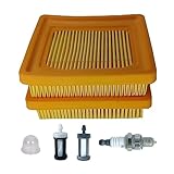 2Pack 4180 141 0300 Air Filter Kit Replace for Stihl 4180-141-0300 41801410300 Compatible With STHIL KM91R KM131 FS89 FS91 FS91R FS111 FS131 FS311 FC96 String Trimmer Brushcutter Air Cleaner Element