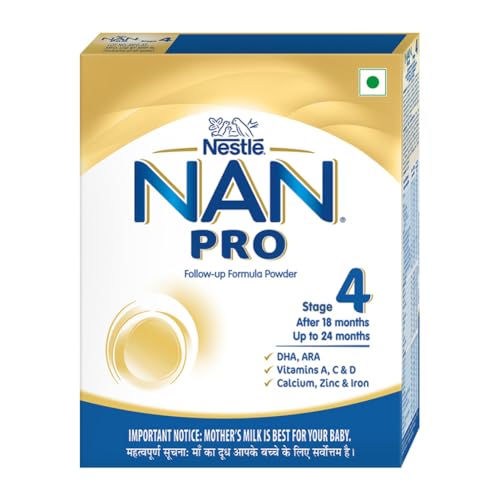 Image of Nestle NAN PRO 4 Follow-Up Formula Powder After 18 months, Up to 24 months, Stage 4, 400g Pouch in Box