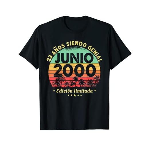 Hombre 23 Años Cumpleaños Regalo Hombre Junio 2000 Junio 23 Años Camiseta