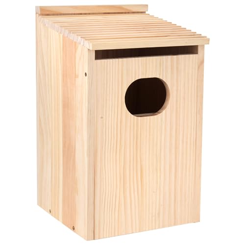 Pine Wood Duck House 17x10x10 Inches Outside Wood Shelter and