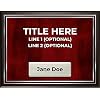 (Red and Silver, 1 Plate) PlaqueMagic DIY Perpetual | Recognition | Appreciation | Award Plaque Kit