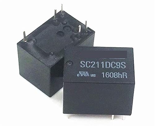 Relais 5 broches SC211DC9S 4101-9V pour circuit électronique 1 pièce