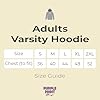 Purple Print House Custom Embroidered Varsity Hoodie Mens Hoody Personalised Embroidery Any Text Logo Workwear Company Contrast Colours Sports Team, XL, Black/Blue #1