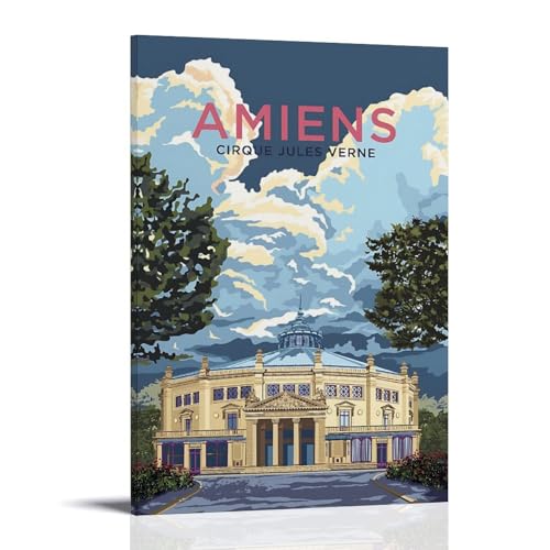 Amiens Cirque Jules Verne poster souvenir de voyage picard