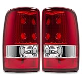 RANSOTO Tail Light Compatible with Chevy Suburban 1500 2500 Tahoe GMC Yukon XL 2000 2001 2002 2003 2004 2005 2006 Rear Brake Lamps