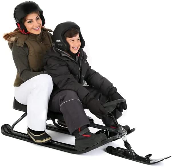 Luge à Neige Flyfun – 86x44 Cm, PE Résistant, Capacité 181 Kg, Corde De Traction, Pour Enfants Et Adultes