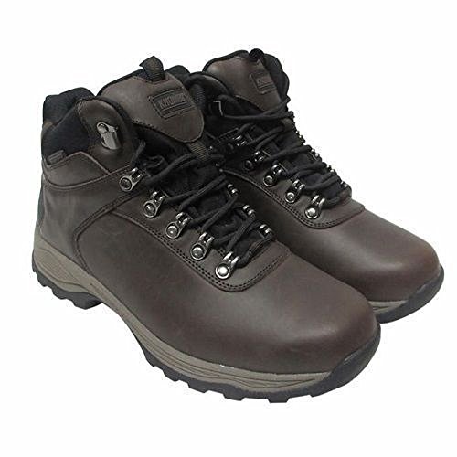 Khombu Men's Leather Boot Brown Hiker Ravine Waterproof (8)