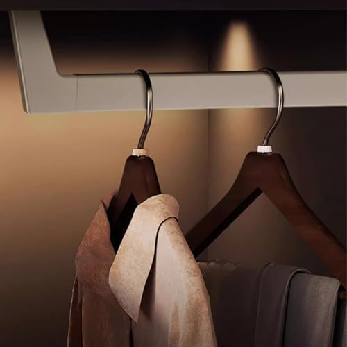 Non-Slip Gold Metal Closet Rod – 27.5" Space-Saving Hanging Clothes Bar with End Sockets, Perfect for Wardrobes & Shops, Durable Closet Organizer Rail