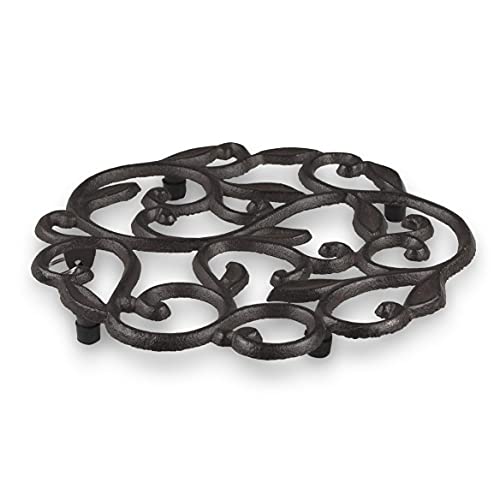 Gasaré TRIVET - VINE PLANT DESIGN - CAST IRON Cast Iron Trivet For Pots thumb #3
