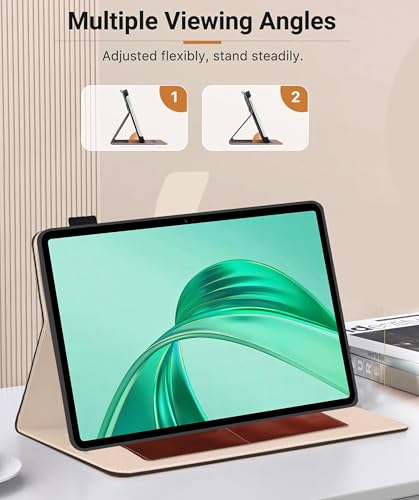 Image of TGK Flip Case Cover for Honor Pad X8a 11 inch Tablet with Stylus Holder (Brown)