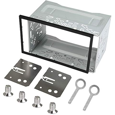 POKIENE Marco Universal de Radio de Coche de Metal Cover