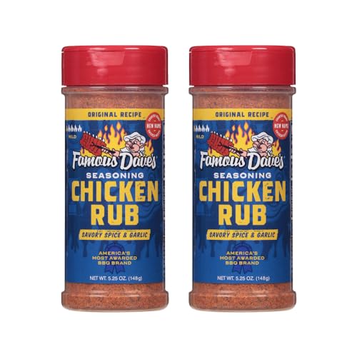 Famous Daves Seasoning Poulet Rôti lot de 2 flacons de 177 ml
