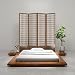 vidaXL Madera Maciza Estructura Futón 1,4x2m Colchón Japonés Armazón Somier