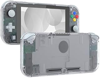 eXtremeRate Przezroczysta Jasne DIY Wymiana Obudowa dla Nintendo Switch Lite Konsoli, NSL Handheld Controller Housing z Osłoną Ekranu, Niestandardowa Obudowa Cover dla Nintendo Switch Lite Konsoli
