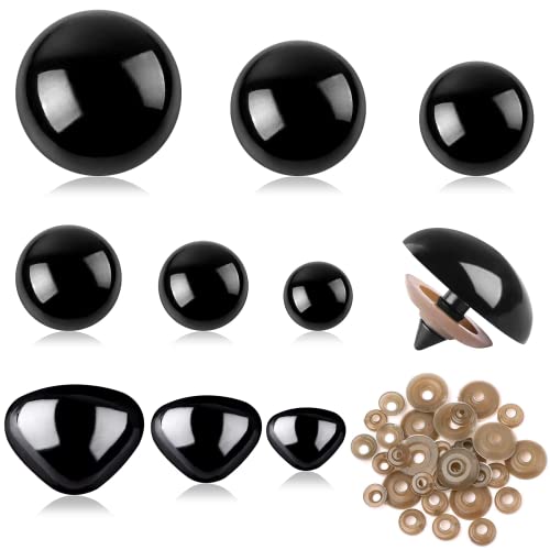 SANNIX 90 pcs10-20 mm Safety Eyes and Safety Noses