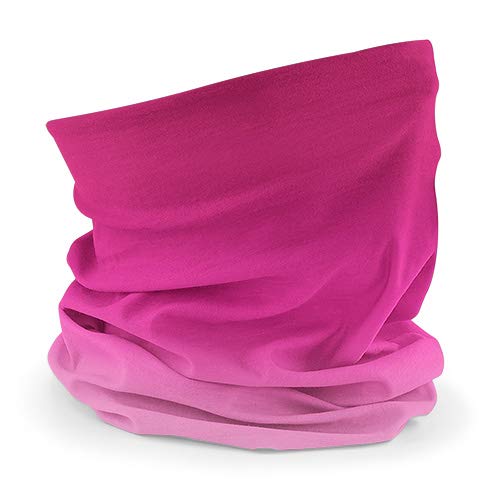  Beechfield Scaldacollo multiuso sciarpa uomo donna Morf™ Ombré colore rosa