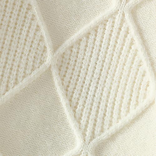 Mens Pullover Sweaters Oversized Crewneck Cable Knit Sweaters Long Sleeve Knitted Casual Solid Vintage Loose Top3