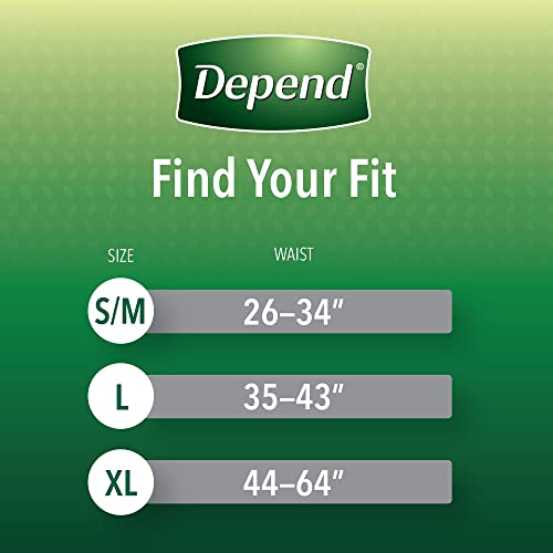 Image of Depend Fresh Protection Disposable Underwear Male Waistband Style X-Large, 53746, 52 Ct