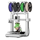 Anycubic Kobra X 3D Printer, 600mm/s High-Speed FDM Printer with 4-Color Printing, 49-Point Auto-Leveling, Smart AI Detection for Beginners & Professionals, 260x260x260 mm³