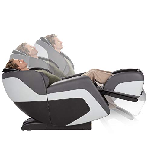 Human Touch Sana Zero Gravity Full-Body Massage Chair, 9 Auto-Programmed S & L Track Massages, Back, Leg, Shoulder, Arm, Wrist, Lumbar Heat W Orbital Calf & Foot Massage, Bluetooth Speakers, Gray #TOP6