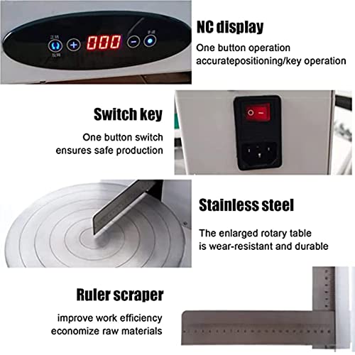 Máquina alisadora para decoración de tartas, herramienta ajustable para hornear glaseado profesional, raspado y revestimiento automático, 220 V