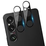 Xperia 1 VI 用 カメラフィルム 【アルミ合金製+強化ガラス】 [2枚] (ブラック)