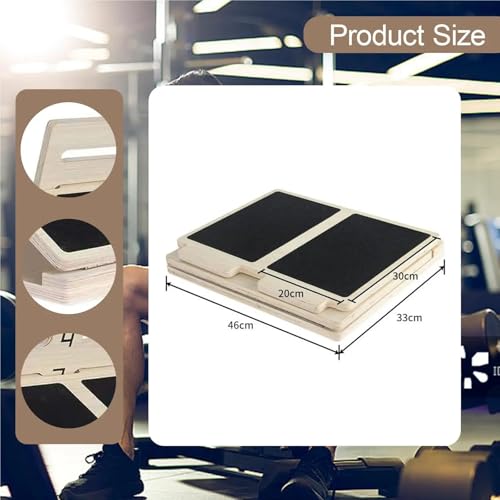 Tabla inclinada de madera para estiramiento de pies miniatura 5