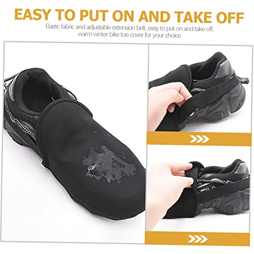 Cubiertas de zapatos de ciclismo POPETPOP impermeables y a prueba de viento miniatura 2