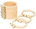 Gigules 12 Pcs Embroidery Hoops 3.4 Inch Between 3 Inch and 4 Inch Plastic Circle Cross Stitch Hoop Ring for Home Ornaments Art Craft Handy Sewing