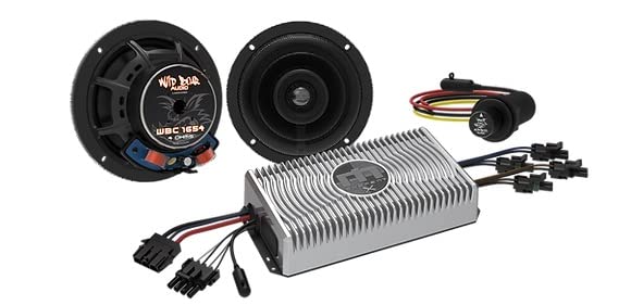Wild Boar Audio WBA FLHT-BT con amplificador 150 W y parlantes 6.5" (2 unidades)