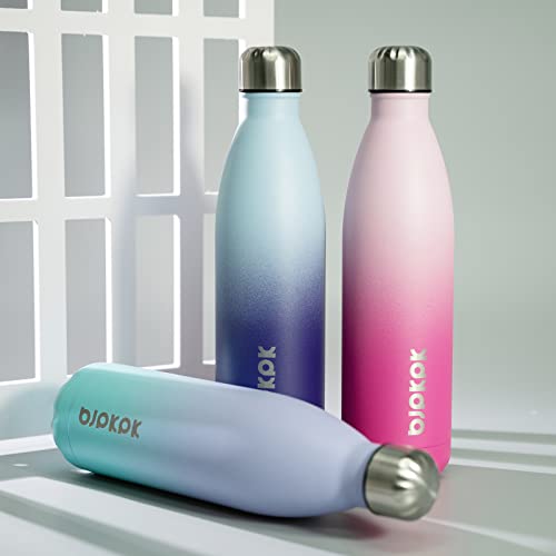 Image of BJPKPK 25 oz Insulated Water Bottle, Stainless Steel Flask, Leak Proof