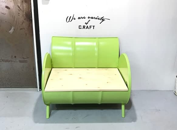 Amazon.co.jp: C.RAFT ドラム缶リメイクソファー ハンドメイド