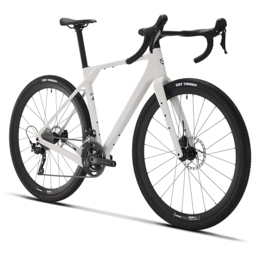 SAVADECK T800 Carbon Gravel Bike, with Shimano GRX610 12-Speed, Hydraulic Disc Brakes, 700x40c Tires for Road & Off-Road Adventure, Men's/Women's Bicycle(Elegant White, 51cm)