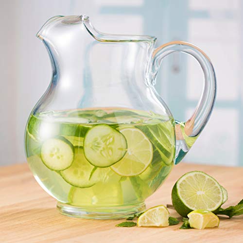Libbey Acapulco Large Glass Pitcher Set of 2, 89 Oz,