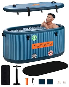 outdoor sauna and ice bath