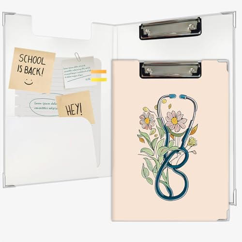 Lacama Nurse Clipboard GIFS for Women, Vintage Nursing School Office Supplies, Floral...