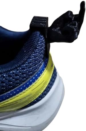 2 PACK Middle Finger Shoe Charm – Funny Heel Tab Attachment – Edgy Sneaker Accessory – Gag Gift for Adults – Made in USA (Dark Blue) image 3