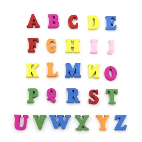 Fichas de letras de madera para manualidades 600 piezas miniatura 4