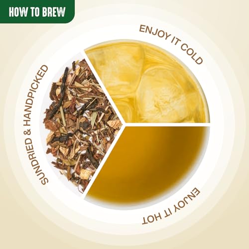 Image of Hindra Peppermint Herbal Loose Tea 35 g Organic, Digestive Aid, No Added Sugar, Stress Relieving & Rejuvenating Refreshing & Rejuvenating, Metabolism Support