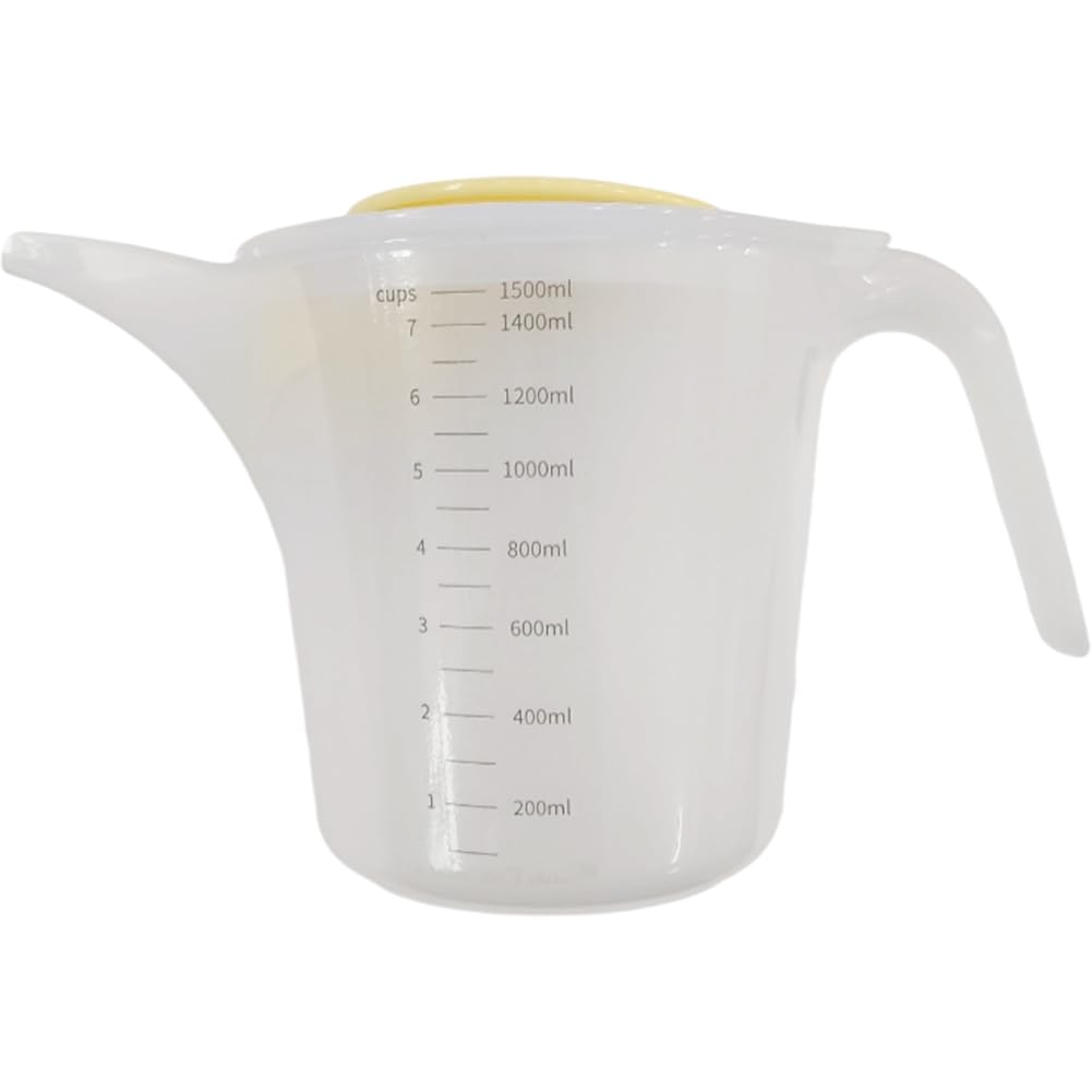Fituenly White Plastic Measuring Jugs 1 Litre Measuring Cup, Long Spout Jug Funnel Baking Measuring Jug 1000Ml With Clear Scale, Bpa Free Kitchen Measuring Jug Set For Soap, Cakes Making, Liquids