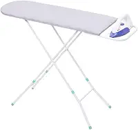 Tabua de Passar Roupa Com Suporte para Ferro Tecido Termico Mesa Passadeira