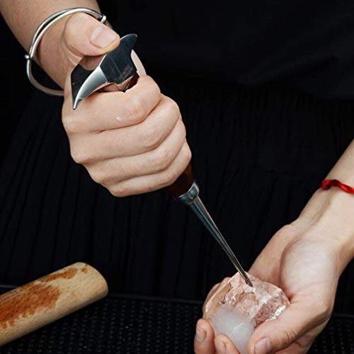 Yardwe Picador de Gelo de Aço Inoxidável Estilo Japonês Chá Agulha Faca Picador de Gelo Triturador d