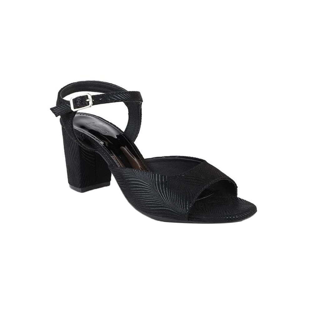 Inc.5 Women Black Printed Block Sandals