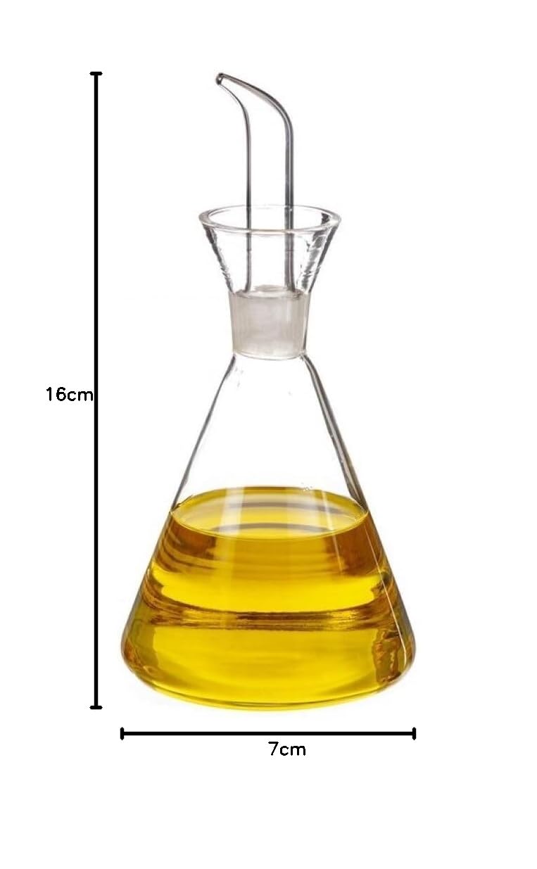 D,casa - Tropfsicherer Ölspender aus Glas 125 CC, Küche für Tisch