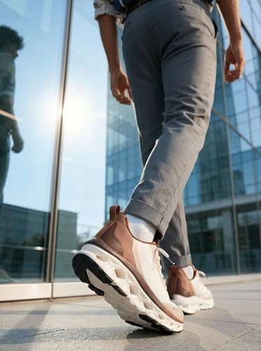 Image of Bacca Bucci BB On-The-Go Men Slip-On Walking & Running Shoes with Stretch Laces and Cushioned Sole