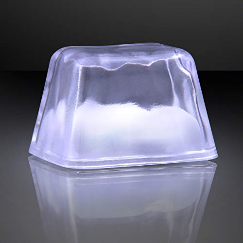 Cubos de hielo con luces LED blanco pack 12 miniatura 1